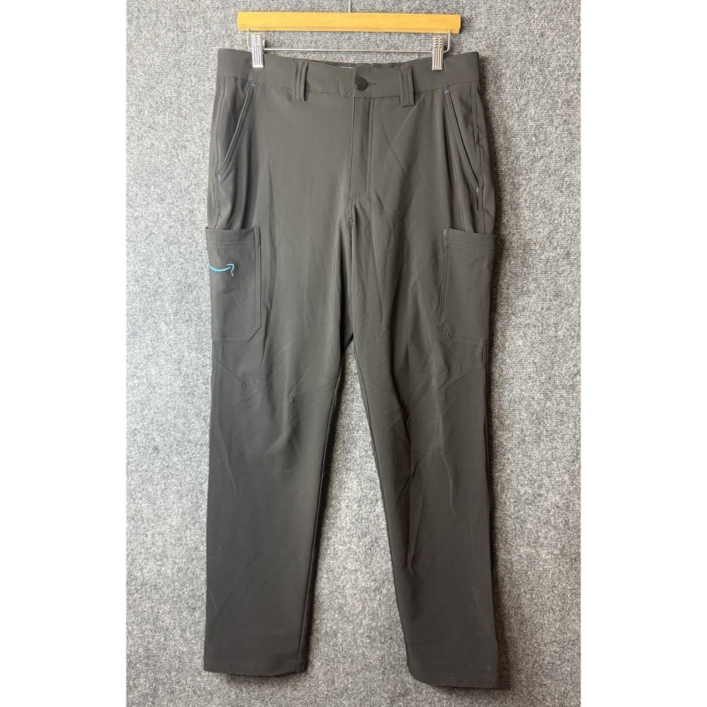 Amazon Pants Mens Medium 32-34 (34x34) Black Luly Yang Cargo Workwear Uniform